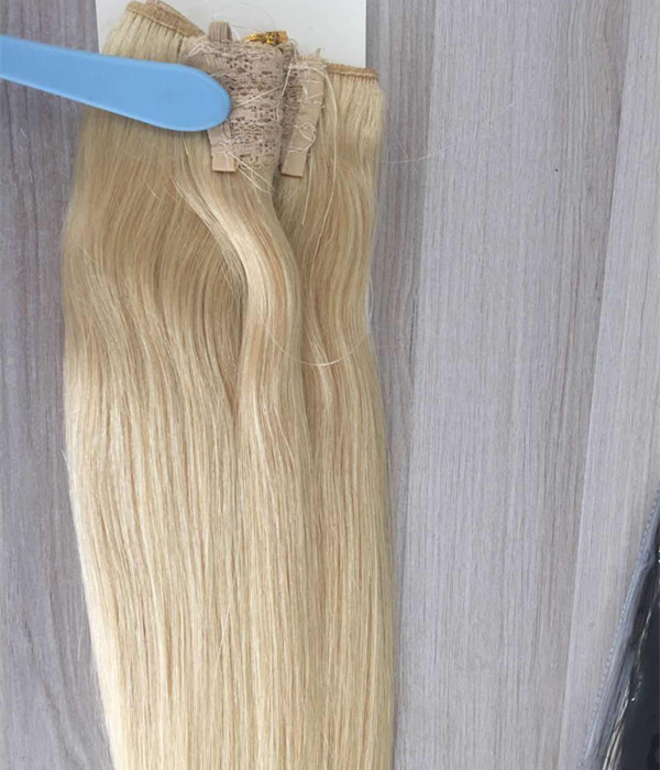 YL Human Hair Extensions Halo Invisible Wire Hair Extensions Blonde Color Mixed Blonde 100gram per packYL355